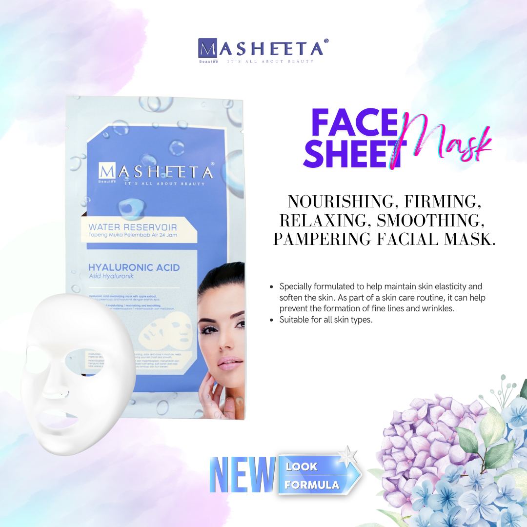 (NEW) Hyaluronic Acid Face Sheet Mask - New Look, New Formula